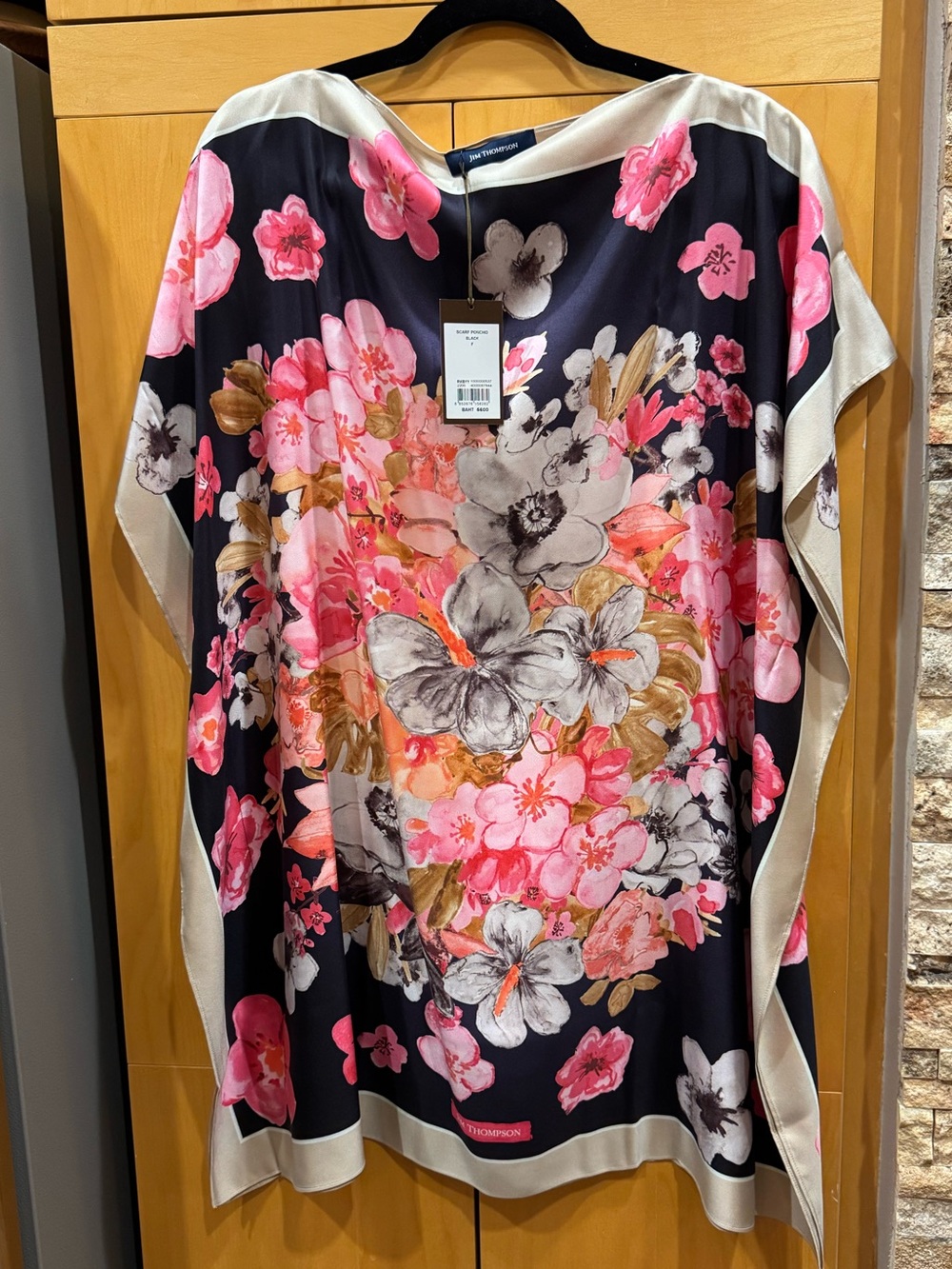 Jim Thompson Short Caftan - “Black Poncho”